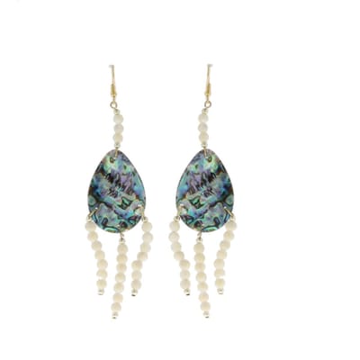 Behave - Oorhangers - Bohemian stijl met abalone en kralen - Zomerlook