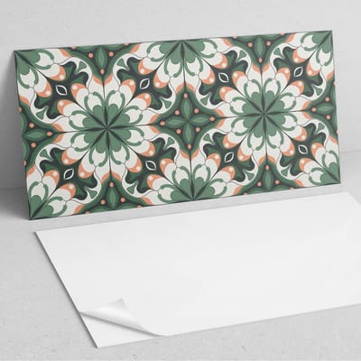 Coloray Wandpanelen Zelfklevend - Stijlvol plantenpatroon PVC Wandpaneel - 100 cm x 50 cm - Groente Wandbekleding Zelfklevend - 1 stuk - Mozaïeken Wandpanelen Zelfklevend - Wandpanelen Keuken - Wandpaneel Badkamer
