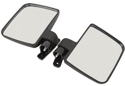 Dailygoods- Zijspiegels Convex - 2-Pack Achteruitkijkspiegels - 170 x 129 mm - Slagvast PP-Kunststof - Dode Hoeken Vermijden - Geschikt voor Golfkar - Spiegels