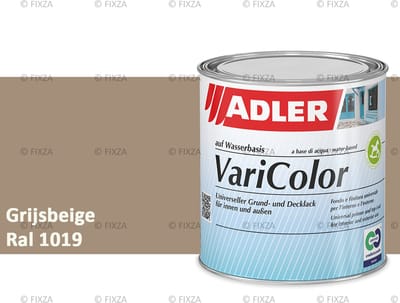 ADLER Varicolor Lakverf RAL 1019 – Grijsbeige 375 ml – 2-in-1 Houtverf, Metaalverf en Kunststof Lak voor Binnen & Buiten