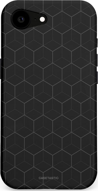 Casetastic Hoesje Geschikt voor Apple iPhone 16e Magsafe - Stijlvolle Beschermende Duo-layer Case - Hexago