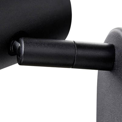 SLV LED wandspot Noblo, dimbaar tot warm, zwart, 13  cm
