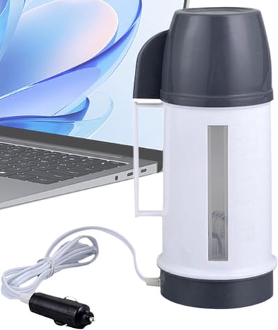 Elektrische Waterkoker - Draagbare Ketel - Reizen en Onderweg - Dubbele Spannings Compatibiliteit - 31cm Hoog - Uniek