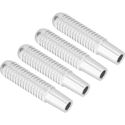 4 stuks 9.5mm Aluminiumlegering Auto Interieur Deurvergrendelingspin Knop Afdekking Geschikt voor Mercedes Benz (Zilver) zilver