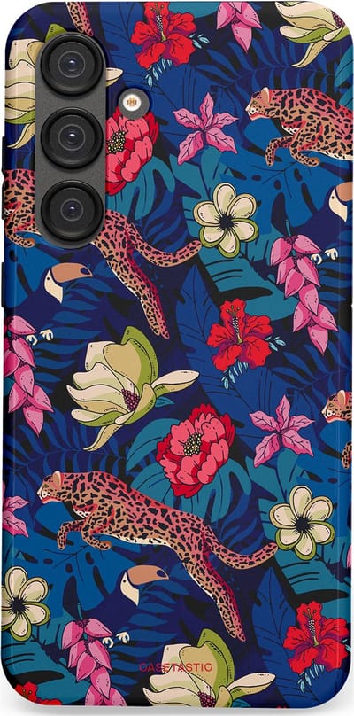 Casetastic Hoesje Geschikt voor Samsung S25 Plus - Stijlvolle Beschermende Duo-layer Case - Jungle parade