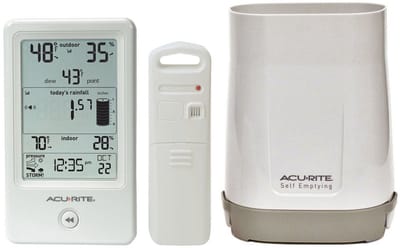 Draadloze Regenmeter met Binnen- en Buitenthermometer en Hygrometer