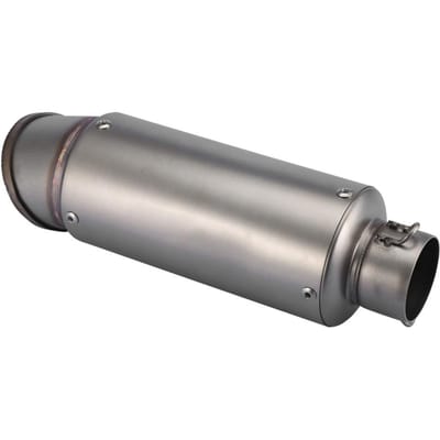 Motorfiets Oblique Universeel 51mm Slip-on Uitlaat Achterpijp Eindpijp (#3) gray