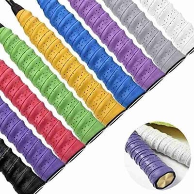 Antislip racketgrip Badmintonovergrips Zweetband Outdoorsportaccessoires Tennistape Handgrepen rood