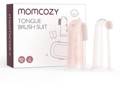 Siliconen Vinger Tandenborstel voor Baby - Training Tandenborstel voor Kruidige Tandjes, 2 Stuks