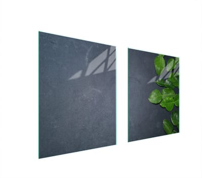 TMK ArtDeko - Serie - Glazen Beschermplaat - 85x52 - Hardened Glass - Antibacterial