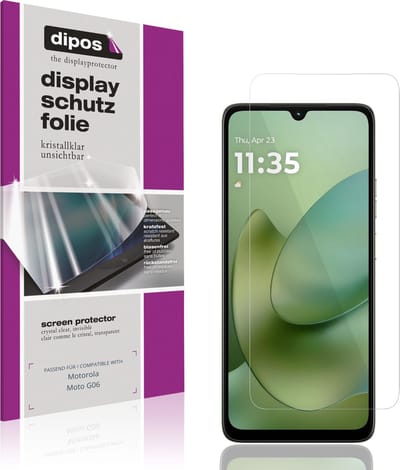 dipos – 4x Beschermfolie geschikt voor Motorola Moto G06 | Krasbestendige & heldere Screenprotector Ultra-Thin