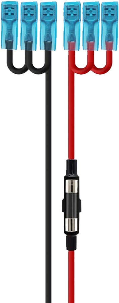 Aansluitkabel voor USB en 12V-stopcontacten - Drievoudig - 2x1mm² - 60cm - Geschikt voor IB/OB3