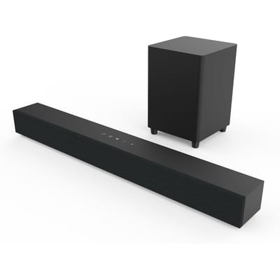 2.1 Soundbars voor TV met Subwoofer Diepe Bas Soundbar Home Theater PC Gaming BT-luidspreker met UK Plug zwart