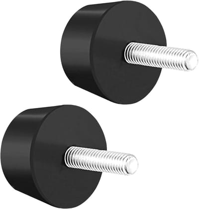Rubberen Trillingsdempers - Trillingsisolator Vloer - Apparatuur Dempen - Hoge Durometer - 25xM8x15mm - Zwart
