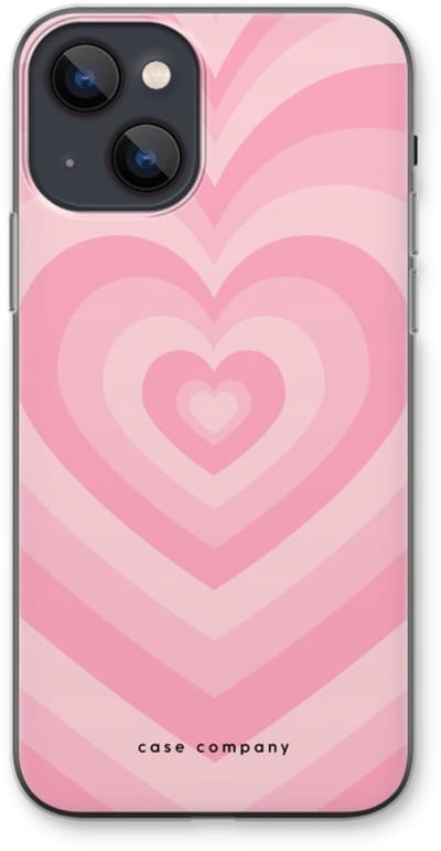 Case Company® - Hoesje geschikt voor iPhone 13 hoesje - Hart Roos - Soft Cover Telefoonhoesje - Bescherming aan alle Kanten en Schermrand