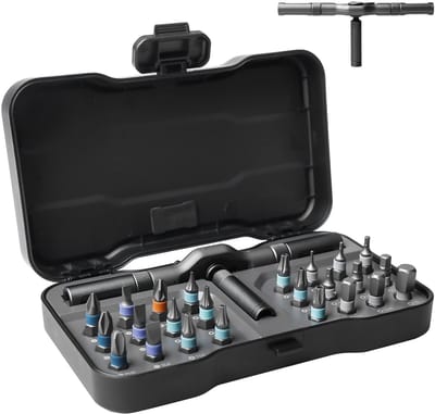 Allecto - Magnetische Schroevendraaierset - 24 in 1 Ratelset - voor