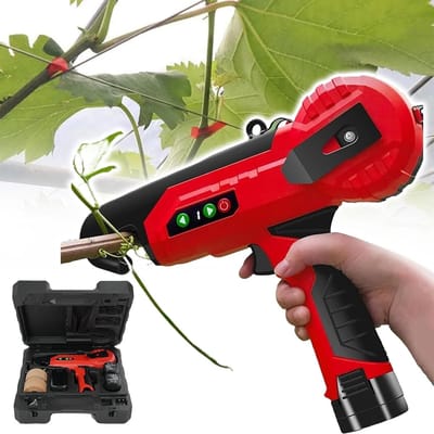 Planten Koppelmachine - Takken Binder - Tuin Werk - Verstelbaar 4 Versnellingen - 2.5 cm Diameter - Oranje