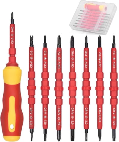 Opvouwbare 8-in-1 schroevendraaier tool set