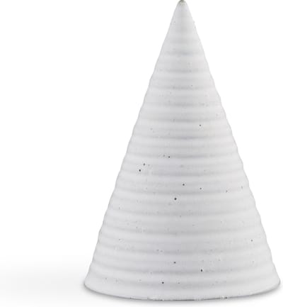 Kähler Design Glazed Cone - 15 cm - Licht Grijs