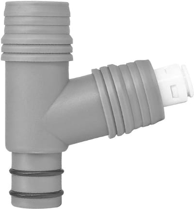 Dailygoods- Afvoerconnector - 3-Weg - Y-Vorm - 1/4 Inch Aansluiting - PP Materiaal - Eenvoudige Installatie - Afvoerpijp