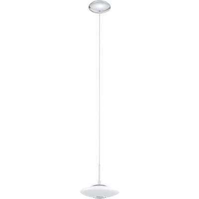 Melina - Hanglamp - 1 Lichts - Ø210mm. - Chroom - Wit