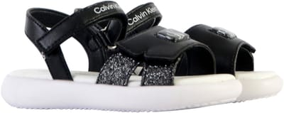 Kindersandalen met klittenband, jeanslook, V3A2-8050