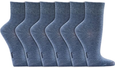 Antimicrobiële sokken | Remt bacteriën en schimmels | Kleur: Blauw | Maat: 35-38 / 39-42 / 43-46 | 6 paar