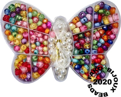Fako Bijoux - Kralen Set - Acryl - Sieraden Maken - Serie 7 - Vlinder - 350 Stuks