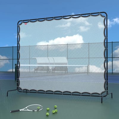 Tennis Rebounder Net - Oefenmuur Tennis - Tennis Training - Groot Oefenoppervlak - 9.5 x 7FT