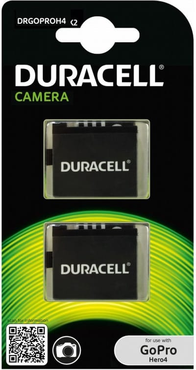 Duracell DRGOPROH4-X2 Actiesportcamera Action sports camera battery accessoire voor actiesportcamera's