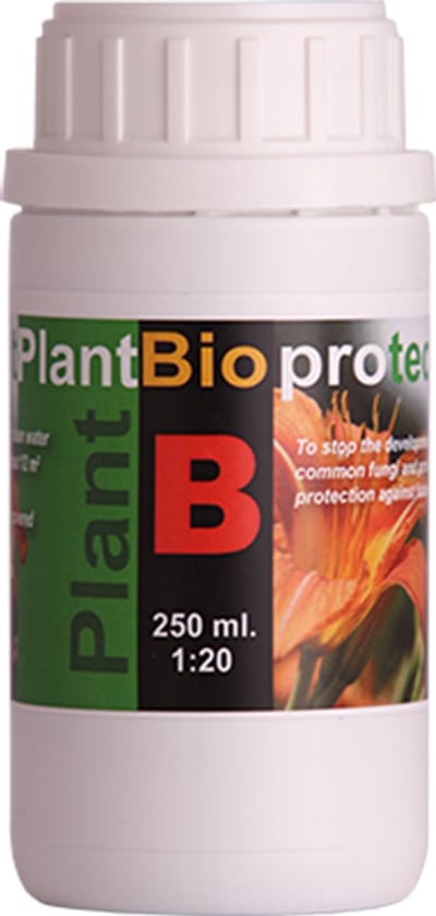Bio Protect B 250 ml. Schimmels - meeldauw - echte meeldauw - valse meeldauw - schimmelziekte planten - biologisch - organisch - biologisch afbreekbaar - bescherming tegen schimmels - plantenvoeding -