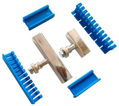Dailygoods- Lijmtrekker Set van 6 - Nylon Verveloze Treklipjes - Deukentrekker Auto - Reparatie Tool - Aluminiumlegering - 12cm/6cm