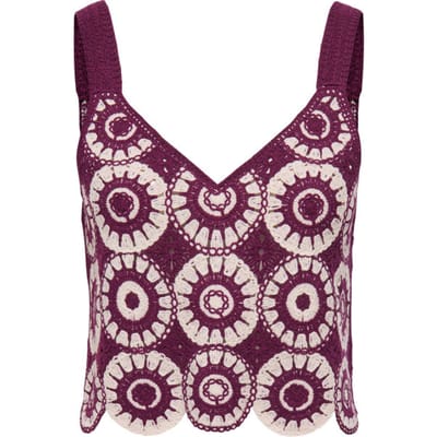 Only Top Onlyvonne S/l Top Jrs 15289731 Grape Wine/birch Dames Maat - L