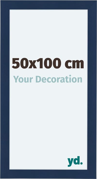 Your Decoration - Fotolijst 50x100 cm - MDF - Donkerblauw Geveegd - Como