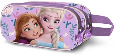 Karactermania - Disney - Frozen 2 - Paarse 3D Potloden Etui - Pennenetui - Dubbele Rits - Frozen 2 Beauty