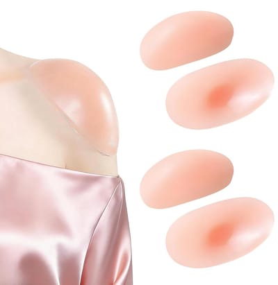 Schouderpads - Zelfklevende Pads - Kleding Verbeteren - Onzichtbaar Antislip - 4 Stuks - Transparant Roze