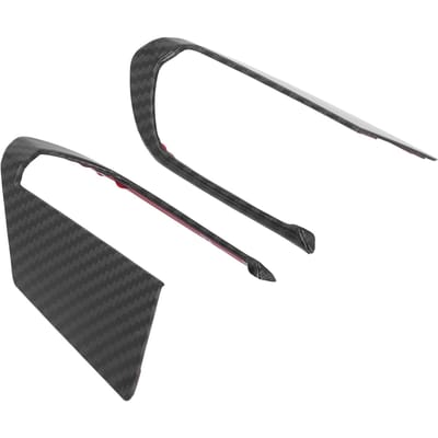 Stuurwiel Knop Cover Trim Decoratie Sticker Koolstofvezel Stijl Vervanging voor Mazda 3 gray