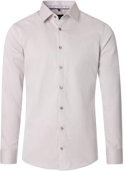 Beige Venti Overhemd Kent Boord Modern Fit Katoen - XXL