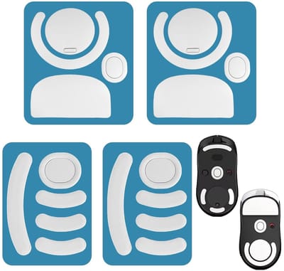 Dailygoody - Antislip Muisvoetstickers - Professionele Gaming-accessoires - Wit - Duurzame Stickers - Geschikt voor Alle Muizen - 4 Stuks