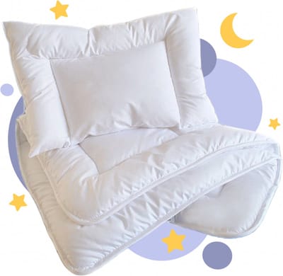 Zavelo Baby Ukkepuk Dekbedset Ledikant All Season 135x100 cm + Kussen 40x60 cm - Babydekbed - Peuterdekbed - 100% katoenen Tijk - Anti-Allergisch