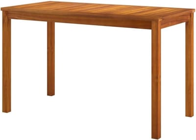 Lage tuintafel - Terrastafel houten bank - Buiten dineren - Massief acaciahout - 110 x 55 x 67 cm - Origineel