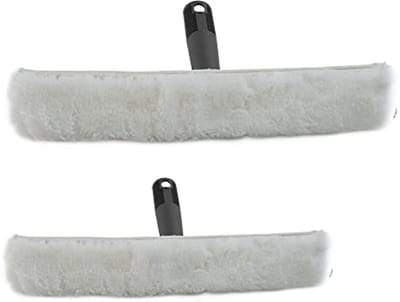 Ruitenwissers Set - Raamreinigers Inwassers - Ramen Schoonmaken - Streeploos Resultaat - 45 cm - Zwart