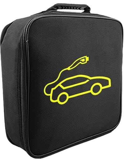 longziming -Ev Opbergzak - Vlamvertragend Oxforddoek - Waterdicht Met Nano-coating En Schokbestendig Voor Ev-laadkabels Tot 20 Meter - 32×32×10 cm - 1 Stuks - Zwart