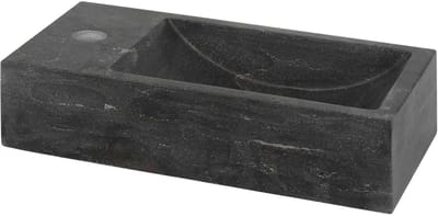 AquaVik Fontein Sten Links 38 x 14 x 8 cm Hardsteen Gezoet