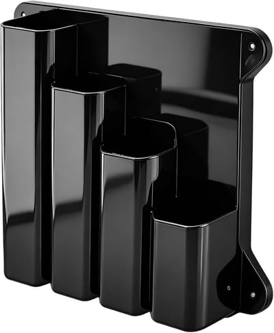 Houders,4 Vakken Universele Wandmontage - Kabelbinder Opberg Organizer - Voor Garage, Werkplaatsen, Winkel, Schuur, Kelder, Bijkeuken, Magazijn, Laboratorium en Kantoor