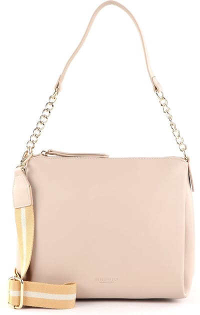 SEIDENFELT MANUFAKTUR Schoudertas Bjerka Hobo Sand / Gold Beige