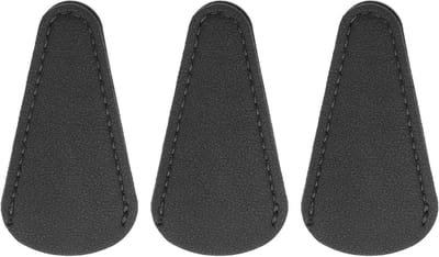 Schaarbeschermers - Beschermhoesjes - Veilig Gebruik - PU-Leer Materiaal - 3 stuks 74x37mm - Zwart
