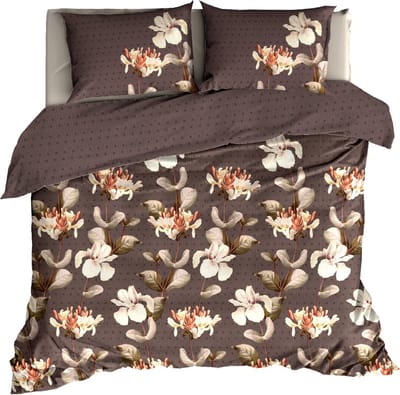 Livello Dekbedovertrek Iris Brown 1 persoons