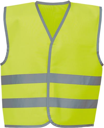 Yoko Veiligheidshesje / vestje voor kinderen - geel - maat S - met reflectie - reflectievest - veiligheid