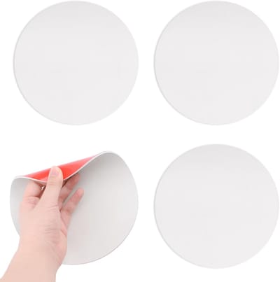 Plafondgat Dekplaat - Wandgat Reparatie - Muren Afwerken - Zelfklevend Rubber - 4 Stuks 17.7cm - Wit